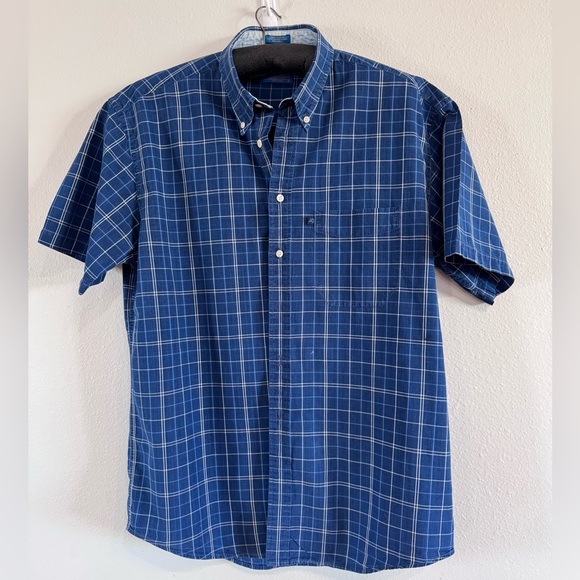 Pendleton Other - Pendleton Blue Plaid Short-Sleeve Button-Down Shirt 100% Cotton Men’s Large